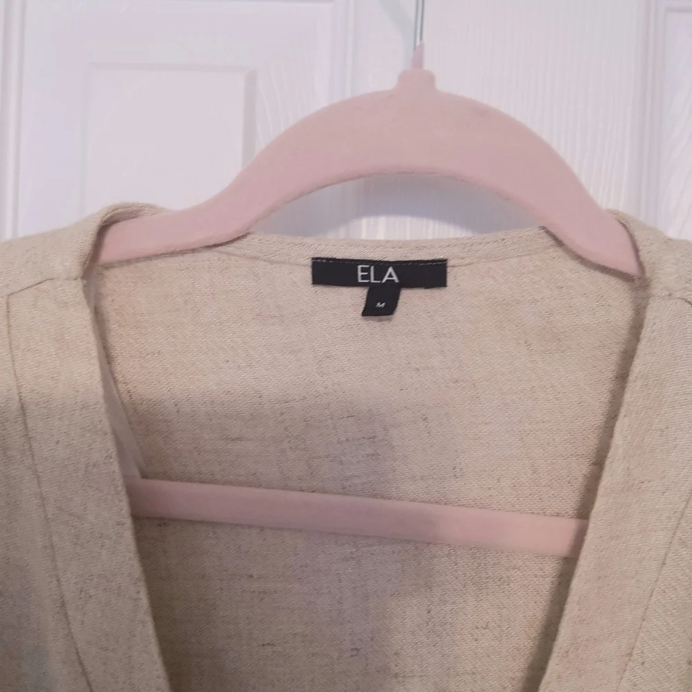 🌷ZARA ELA house Desig Elegant Beige Button-Up Top M